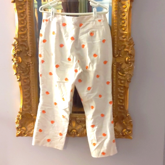 Lilly Pulitzer white embroidered seashell crop pants - Picture 3 of 6